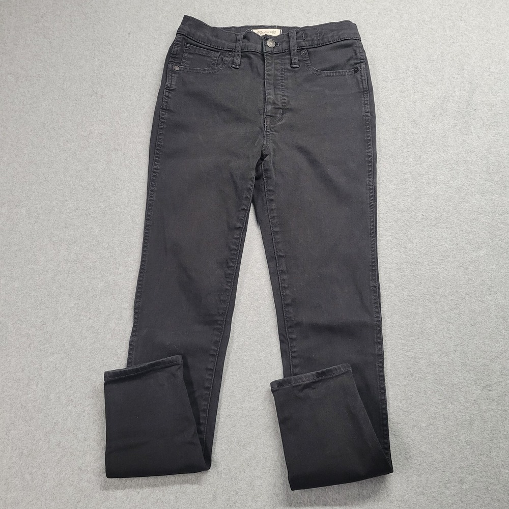 Madewell 10 High-Rise Skinny Jeans Black F9226 Size 27 Womens Denim